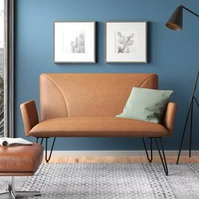 Jett Settee Upholstery Color: Camel