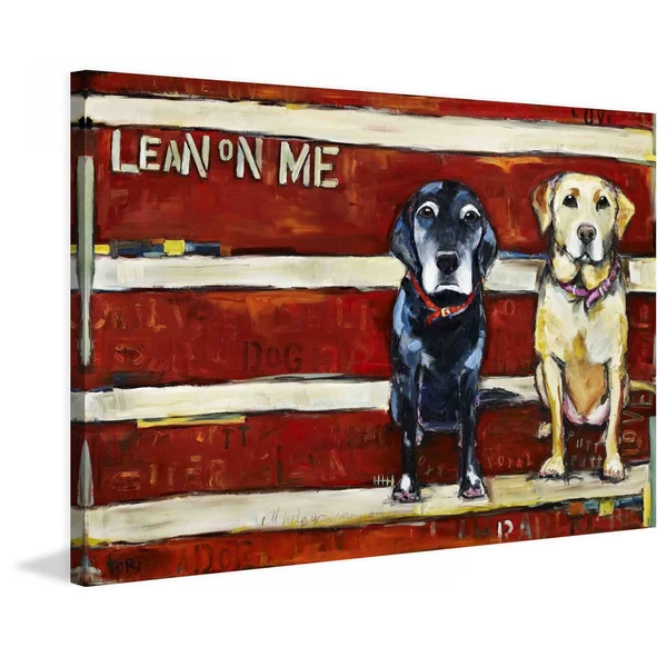 Marmont Hill Lean on Me by Tori Campisi Painting Print on Canvas