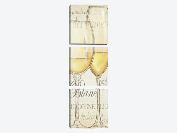 Daphne Brissonnet Canvas Art Prints - Les Blancs ( Food & Drink > Drinks > Wine art)