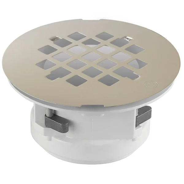 Wingtite Shower Drain Installs from The Top Brushed Nickel