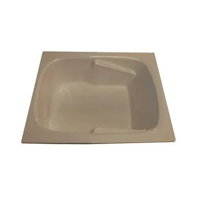 American Acrylic 60x22 x 48x22 Soaker Arm-Rest Bathtub Finish: Biscuit