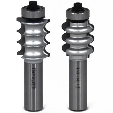 2-pc. Triple Bead & Triple Flute Router Bit Set 02-607