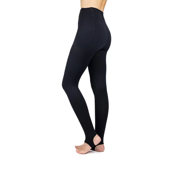 Rejuva Stirrup Women's 15-20 mmHg Compression Legging, Black, Large