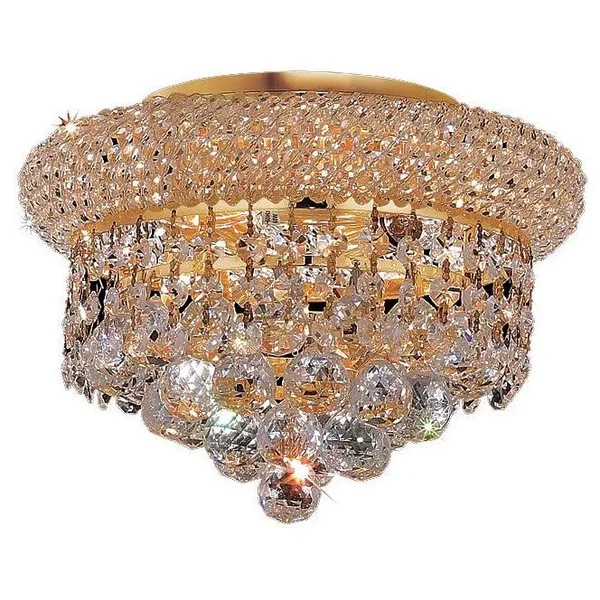 Elegant Lighting Primo 3-Light Crystal Flush Mount