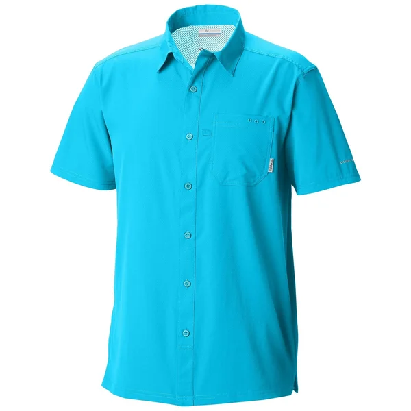 Columbia Men's PFG Slack Tide Camp Shirt Blue M
