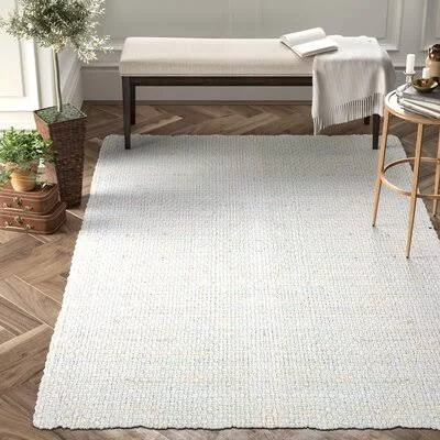 Mahomet Handwoven Flatweave Light Gray Area Rug Dovecove Rug Size: Rectangle 5' x 8'