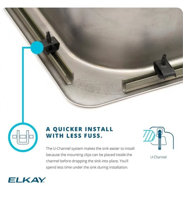 Elkay PSLVR1917LO3 Asana Bathroom Sink Stainless Steel
