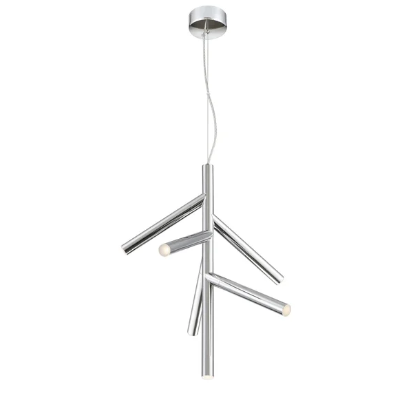 Z-Lite 917-6CH-LED Forest 6 Light Pendant in Chrome