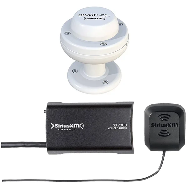 Shakespeare SRA-50 Galaxy SiriusXM Satellite Antenna, and New SiriusXM SXV300v1 Satellite Radio Connect Vehicle Tuner Kit for Sa