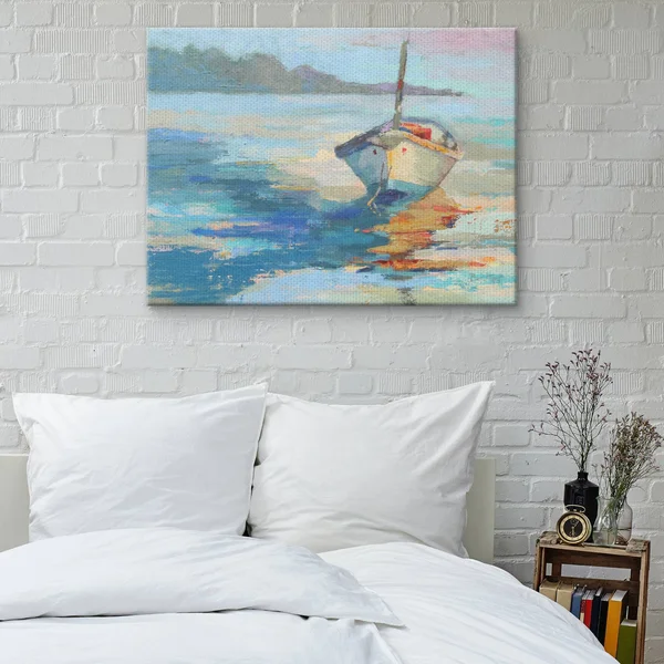 Fine Art Canvas Island Taxi Rev Lake by Beth Forst Canvas Art Print, Size: 30 inch x 40 inch