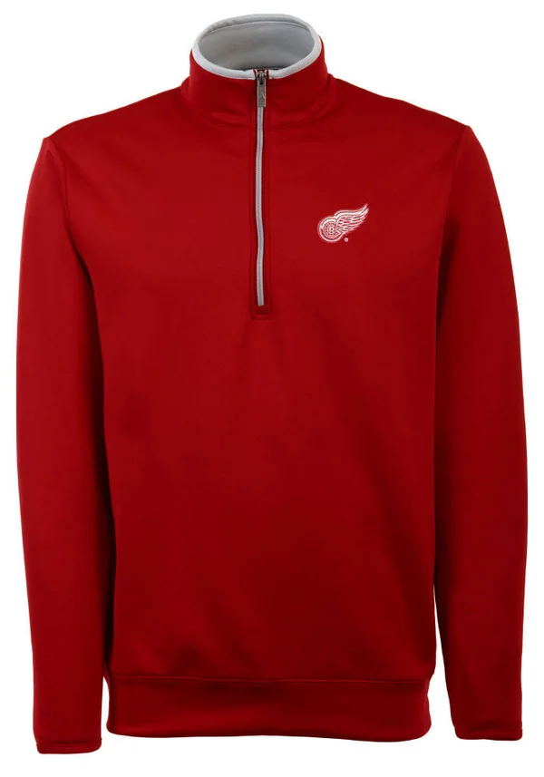 Antigua Detroit Red Wings Leader 1/4 Zip Pullover