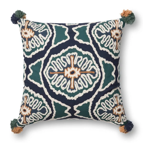 Loloi Rugs P012P0409BBTEPIL3 22 x 22 in. Pillow COVER, Blue & Teal