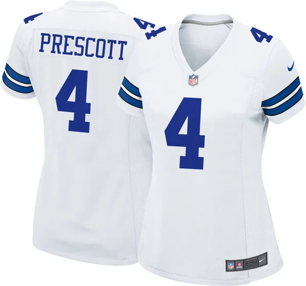 Nike Dak Prescott Dallas Cowboys Women's White Game Jersey Size: Small