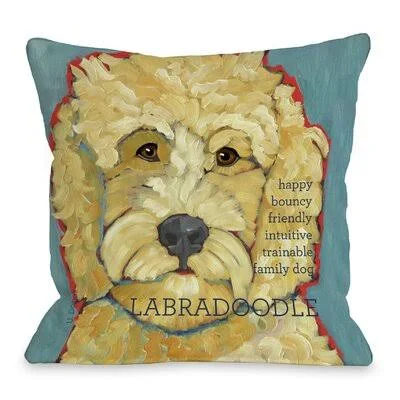 Kaelan Labradoodle Pillow Winston Porter Size: 18x22 H x 18x22 W