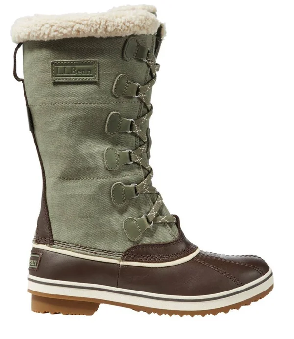 Women's Waterproof Rangeley Pac Boots - Tall Insulated, Insulated Winter Boots Gray 8 M(B), L.L.Bean