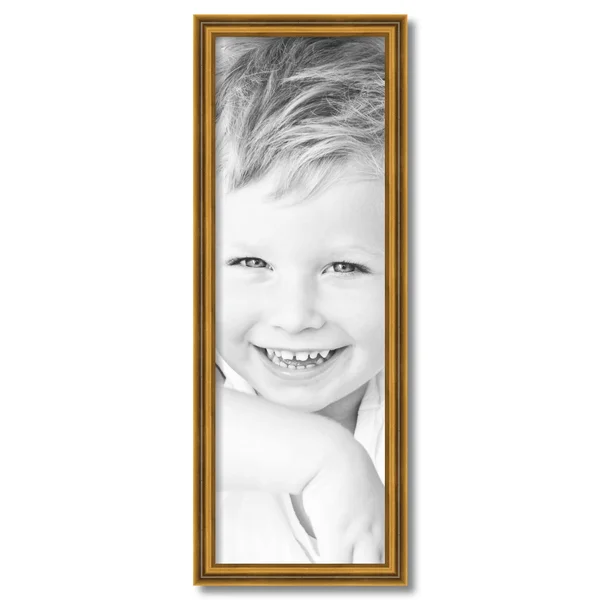 10x30 Gold Step Wood Picture Poster Frame for 30x10 Photo 2WOM-D1202-10x30 by ArtToFrames
