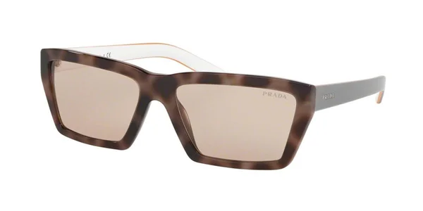 Prada Sunglasses Millennials PR 04VS 5263D2 Spotted Dark Brown - Light Brown