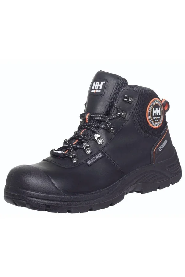Helly Hansen Chelsea Safety Boot 78250, Black, Orange, UK 12 - EU 47 - US 13