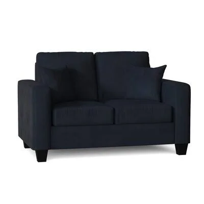 Dorothea 59.5x22 Square Arm Loveseat Ivy Bronx Body Fabric: Stallion Silver