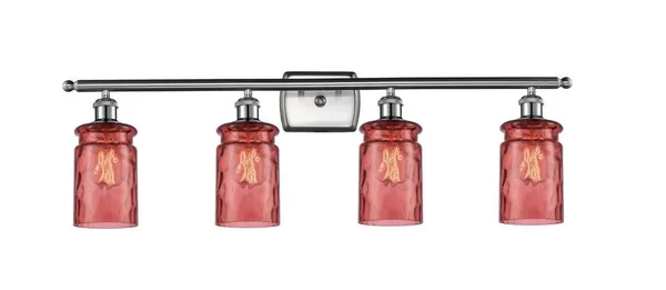 Innovations 516-4W-SN-G352-RD-LED Brushed Satin Nickel Candor 3 Light Bath Vanity Light
