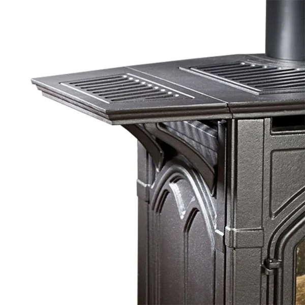 Heritage Cast Iron Stove Left and Right Shelf Kit CSKW - Matte Pewter