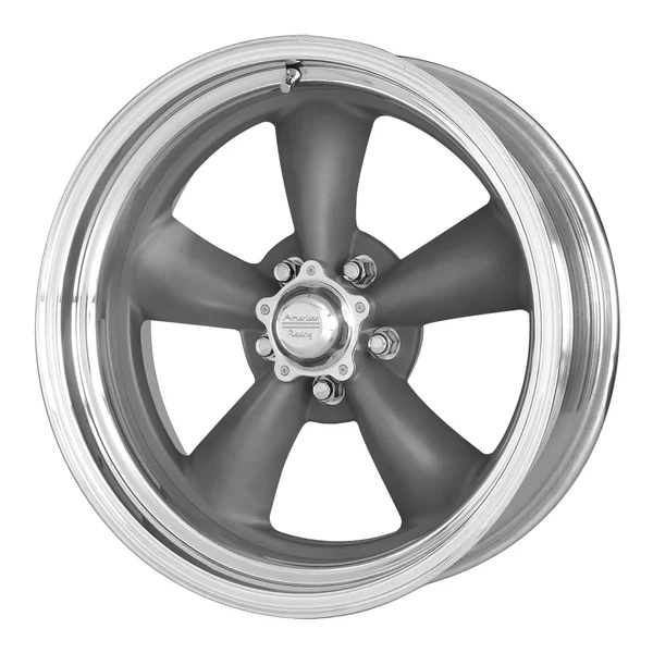 American Racing Classic Torq Thrust II One Piece 18x9 Blank Mag Gray w/ Machined Lip (0 mm)