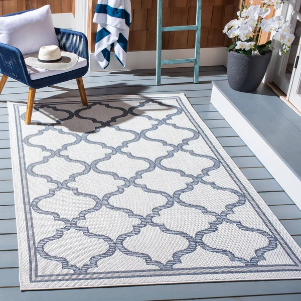 Safavieh Bermuda 810 Area Rug, Light Blue, Ivory, 6&7x22 x 6&7x22 Round