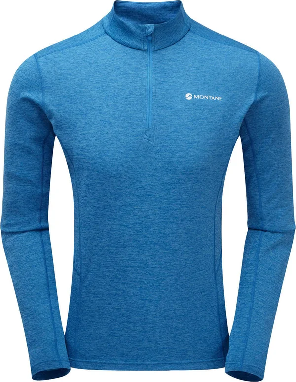 Montane Mens Dart Zip Neck Top Electric Blue M
