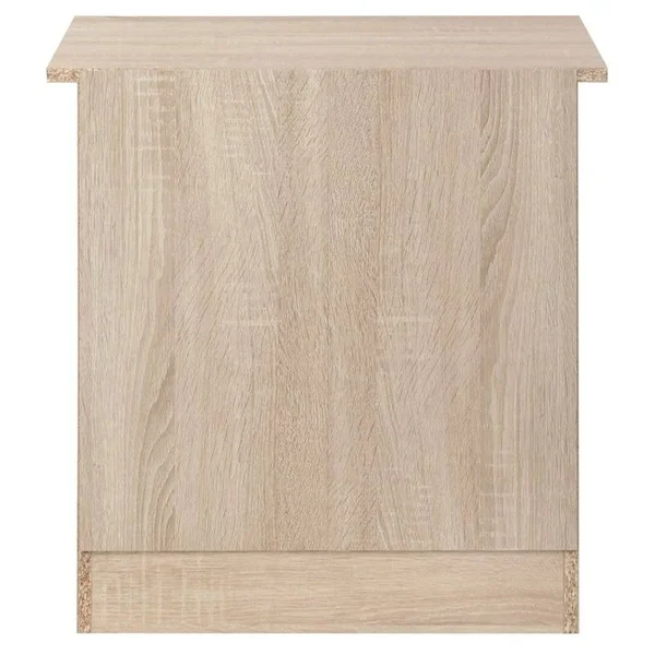 Glory Furniture Hudson 3 Drawer RTA Nightstand in Sandle Wood