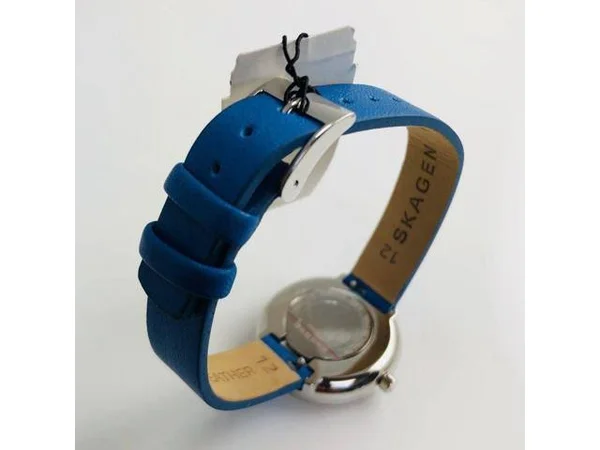 Skagen Women's Signature Blue Leather Band Watch SKW2597
