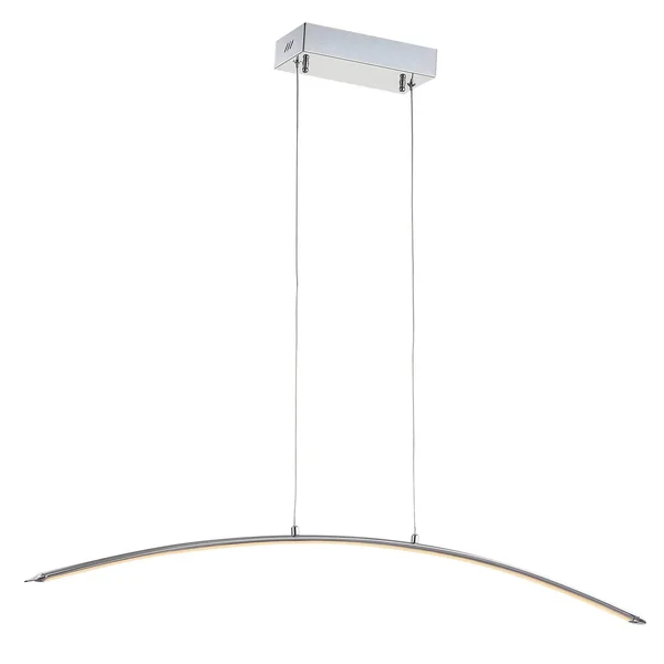 Jonathan Y Roxanna 41.5x22 Dimmable Adjustable Integrated LED Metal Linear Pendant - Chrome
