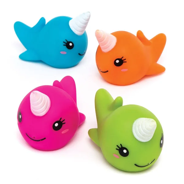 Baker Ross AW492 Unicorn Whale Water Squirters (Pack of 4) - Assorted
