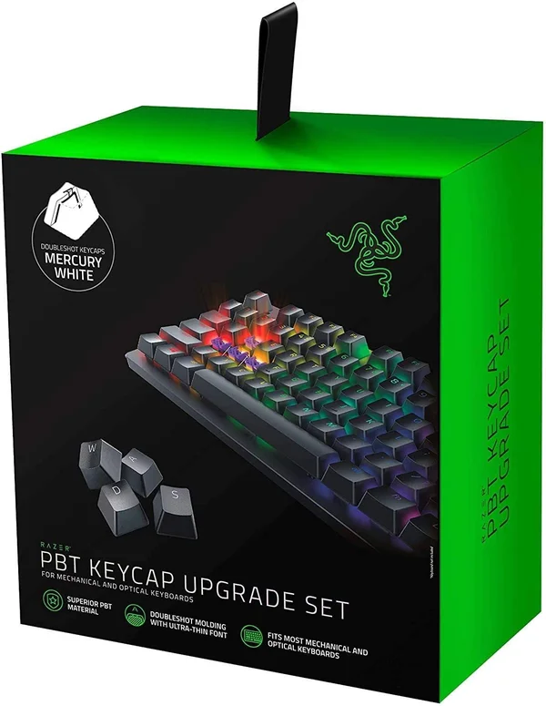 Razer PBT Keycap Upgrade Set -Backlight Compatible - Superior Material - Mercury