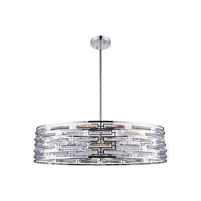Seales 8 - Light Unique, Statement Drum Chandelier House of Hampton