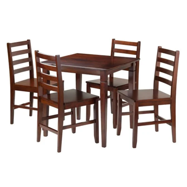 Ergode Kingsgate 5-Pc Dining Table with 4 Hamilton Ladder Back Chairs