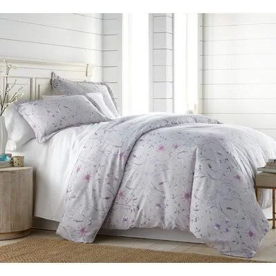 Kiki Down Reversible Comforter Set Andover Mills Size: Queen Comforter + 2 Shams - Color: Gray