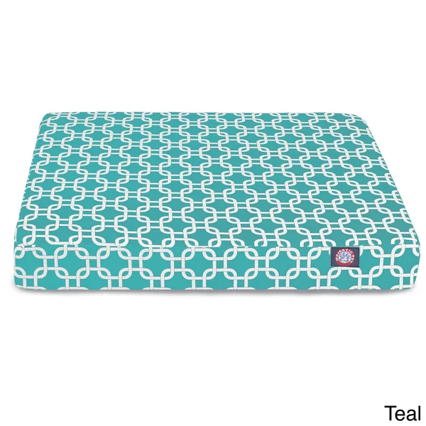 Majestic Pet 78899551236 Teal Links Small Orthopedic Memory Foam Rectangle Dog Bed