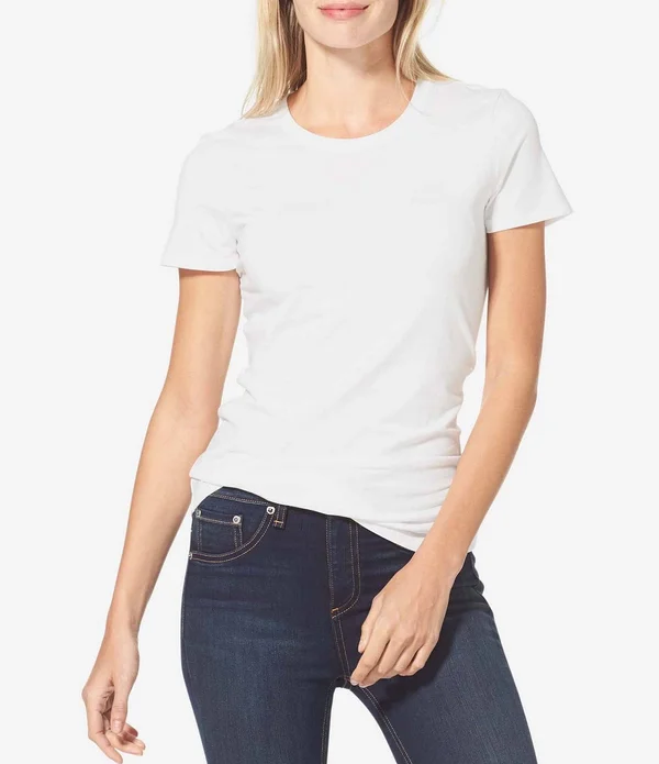 Tommy John 1001100 Second Skin Crew Neck Tee, White