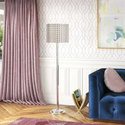 Ecole 58x22 Floor Lamp Gold Flamingo