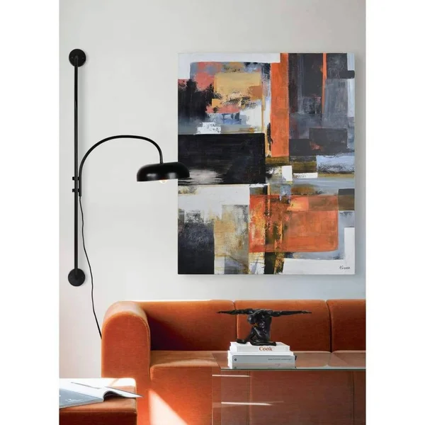 Notre Dame Design WS066 Dray Wall Sconce, Black Powder