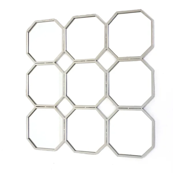 HomeRoots Decor Contemporary Mirrored Metal Wall Sculpture