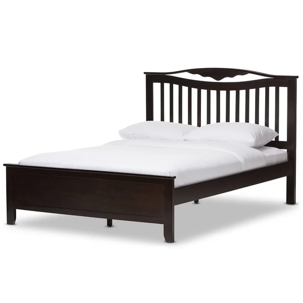 Baxton Studio Seconique Platform Bed - Dark Brown, Twin