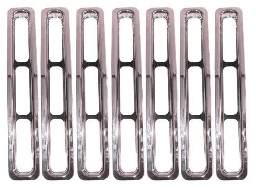 Rugged Ridge Grille Inserts Chrome Trim 87-95 Wrangler