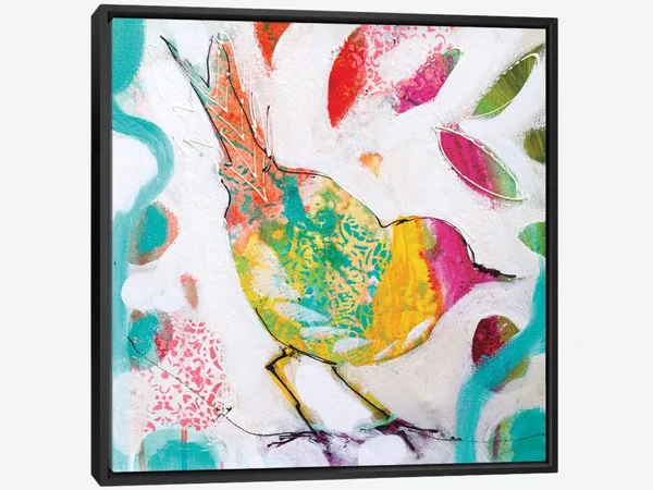 Framed Canvas Art - Petite Bird IV by Amanda J. Brooks ( Animal Art > Birds art)