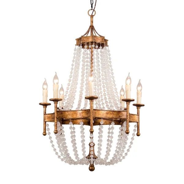 8-Light Candle Crystal Chandelier - 27.6