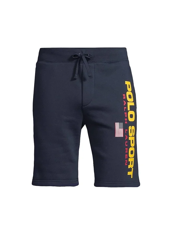 Polo Ralph Lauren Men's Polo Sport Fleece Drawstring Shorts - Cruise Navy - Size Medium