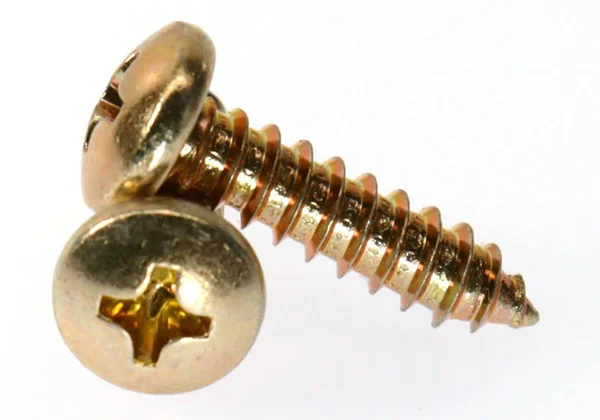 #4-24 x 3/16 Sheet Metal Screw Phillips Pan Head Type AB Low Carbon Steel Yellow Zinc Plated