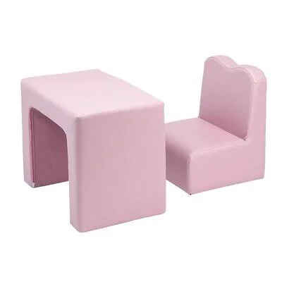 Denson Kids 2 Piece Table and Chair Set Isabelle & Max Color: Pink