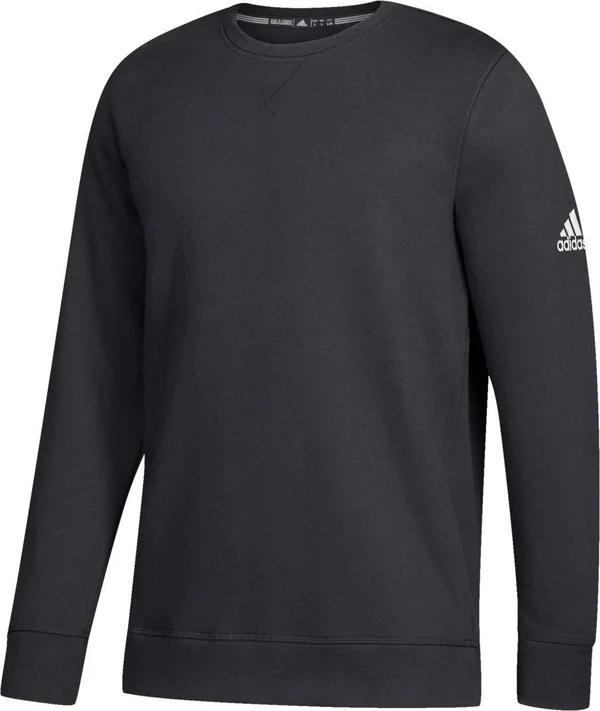 Adidas Men's Fleece Crew - Black, Small