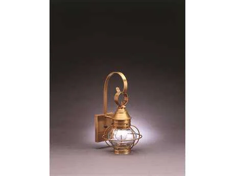 Northeast Lantern Onion Outdoor Wall Light Antique Copper, Optic - 2511-AC-MED-OPT